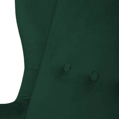 ZIelony Fotel Bujany Uszak + Podnóżek ze schowkiem + Poduszka na Arena.pl