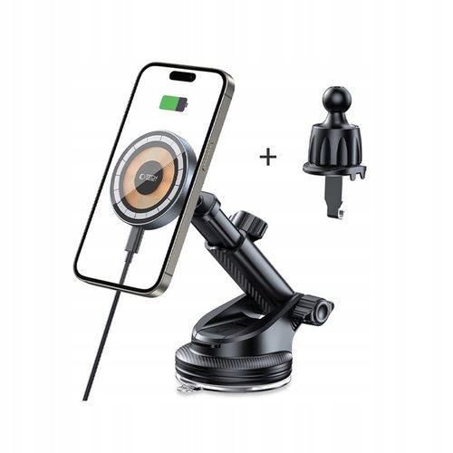TECH-PROTECT MM15W-V5 MAGNETIC MAGSAFE DASHBOARD & VENT CAR MOUNT 15W na Arena.pl