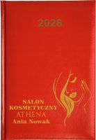 Kalendarz A5 2026 tygodniowy KSIĄŻKOWY SALON KOSMETYCZNY TWOJA NAZWA