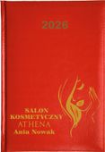 Kalendarz A5 2026 tygodniowy KSIĄŻKOWY SALON KOSMETYCZNY TWOJA NAZWA