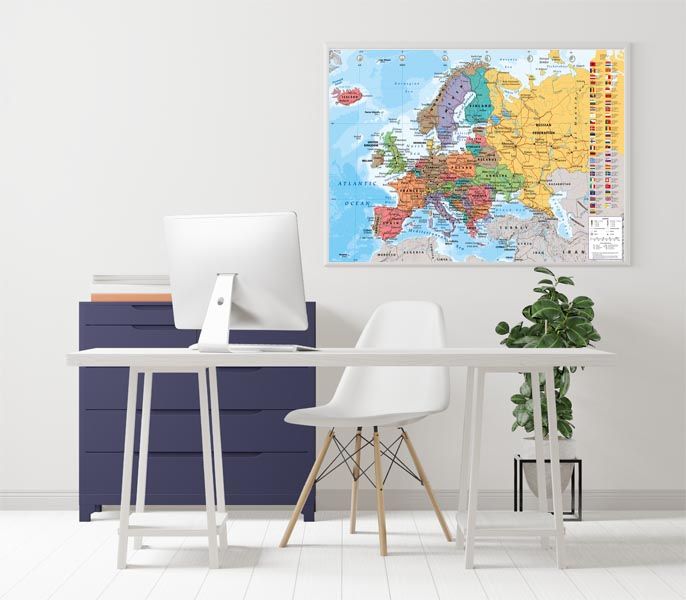 Mapa Europy - plakat 91,5x61 cm zdjęcie 2
