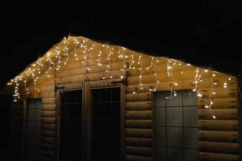 KURTYNA 200 LED 9,5m SOPLE GIRLANDA ŚWIETLNA LED BIAŁA CIEPŁA PROGRAMATOR na Arena.pl