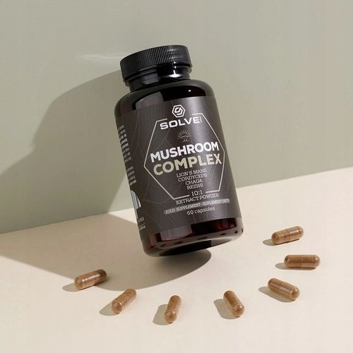 Mushroom Complex 60caps SOLVE LABS Soplówka, Chaga, Reishi, Cordyceps na Arena.pl