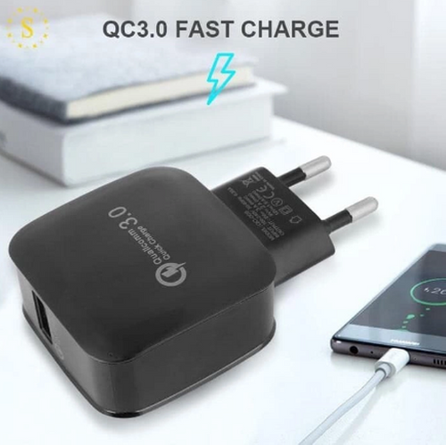 SZYBKA ŁADOWARKA CZARNY 3.0A 1xUSB PC12 na Arena.pl