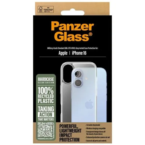 Etui PanzerGlass HardCase na iPhone 16 - przezroczyste na Arena.pl