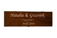 Skrzynka na wino z grawerem SW05