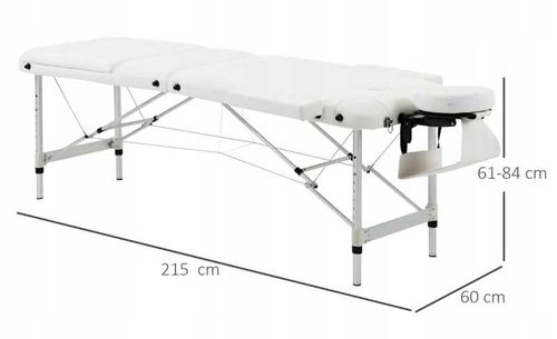 łóżko do masażu składane aluminiowe białe pako 700-039wt na Arena.pl