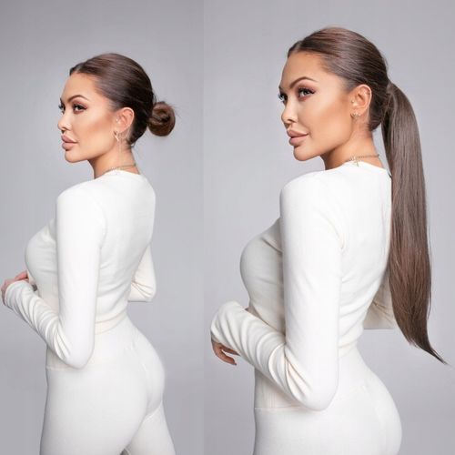 DOCZEPIANY KUCYK 50cm TRESKA ogon koński dopinka kitka 17 KOLORÓW doczepy na Arena.pl