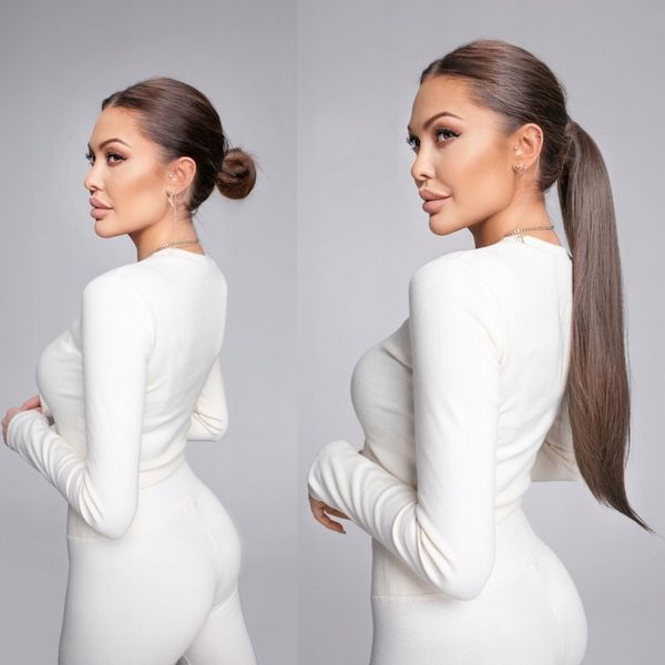 DOCZEPIANY KUCYK 50cm TRESKA ogon koński dopinka kitka 17 KOLORÓW doczepy zdjęcie 6