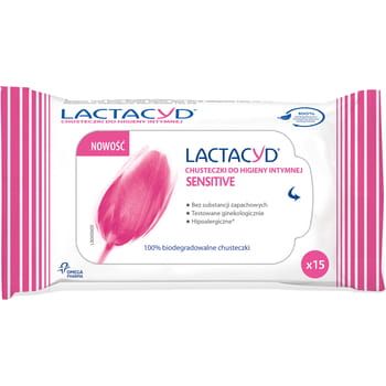 Lactacyd Sensitive Chusteczki Do Higieny Intymnej 15Szt na Arena.pl