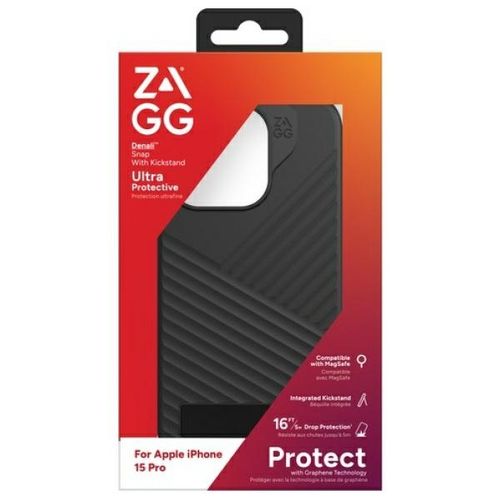 etui zagg denali snap kickstand do       iphone 15 pro czarny/black na Arena.pl