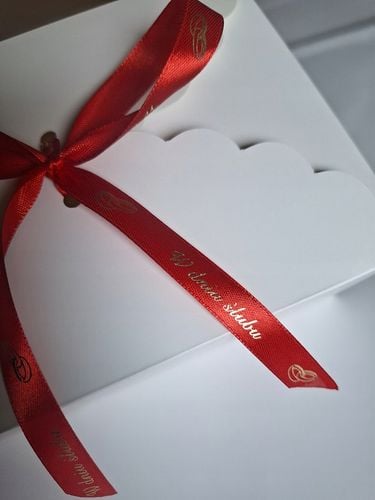 PUDEŁKO POJEMNIK KARTONIK NA CIASTO CIASTKA wstążka ślubna kpl.10 sztuk na Arena.pl