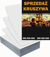 Ulotki A6 reklamowe firmowe 1000 szt projekt w cenie SPRZEDAŻ KRUSZYWA