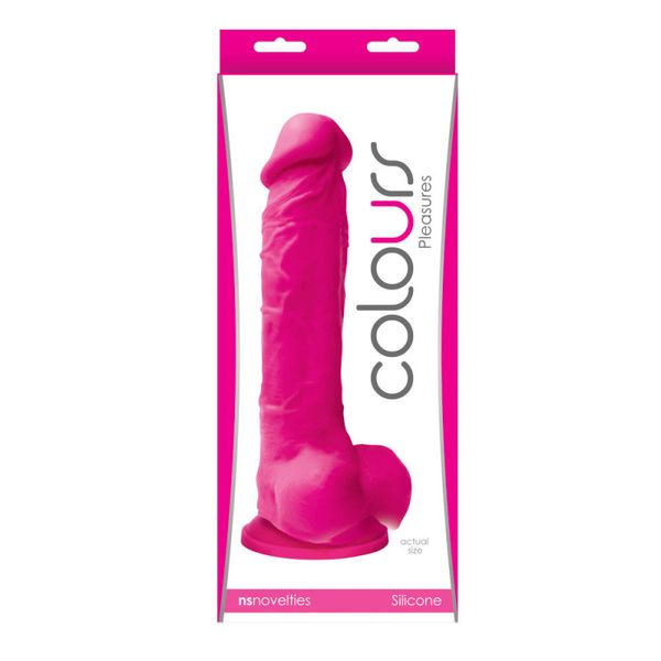 Dildo penis COLOURS PLEASURES LARGE PINK zdjęcie 1