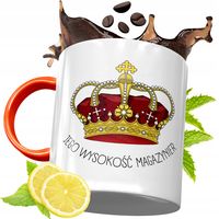 Kubek Pomarańczowy Dla Magazyniera Prezent Z Nadrukiem Ze Zdjęciem