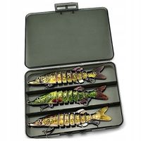 Woblery na Szczupaka ETUSO 12.5cm 17g 3szt Wobler Jerk Przynęty