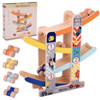 DREWNIANY TOR SAMOCHODOWY ZJEŻDŻALNIA DLA AUTEK