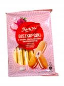 Biszkopciki Bonitki 170g o smaku Truskawkowo-śmietankowym