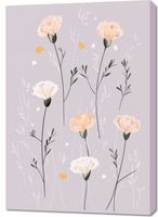 Obraz 70x100cm Wzory dla Dzieci, Dziewczynki Do Pokoju - Kwiaty