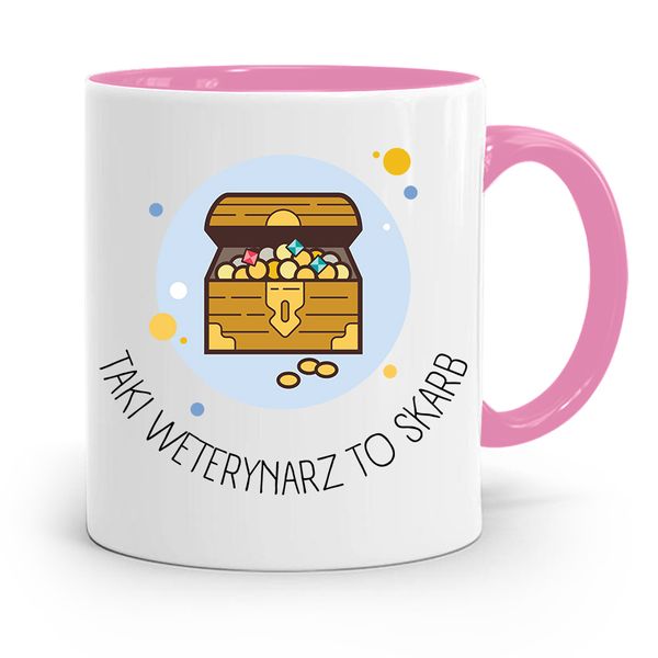 Kubek Różowy Weterynarza Taki Weterynarz To Skarb Z Nadrukiem Ze Zdjęciem zdjęcie 1