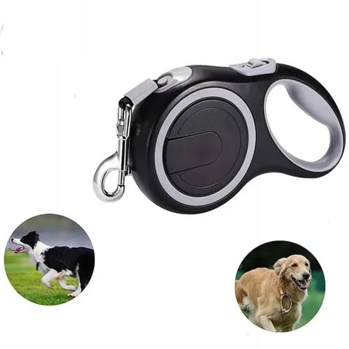 Smycz Automatyczna Dla Dużego Psa Taśma Z Blokadą 5M Dla Psa Mocna 20 Kg na Arena.pl