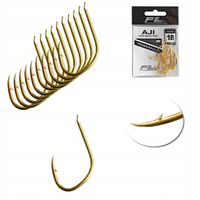 Zestaw Haczyków Haczyki FL AJI nr 18 złote- 10 szt