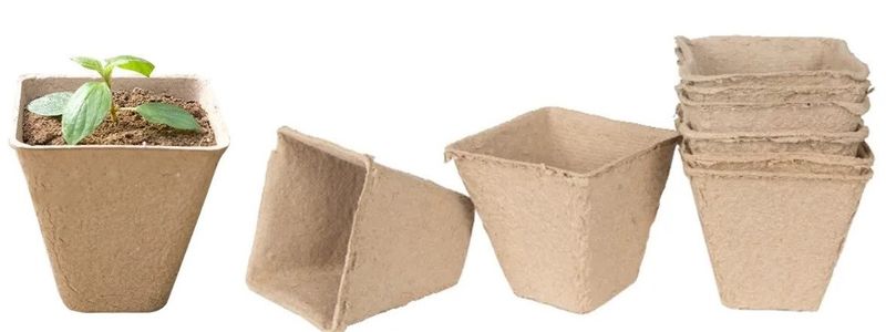 DONICZKI TORFOWE NA ROZSADY SADZONKI 8CM 20SZT zdjęcie 1