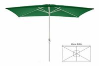Parasol przeciwsłoneczny prostokątny 2x3 m - zielony