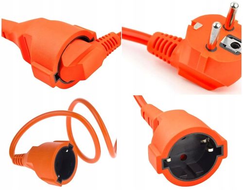 PRZEDŁUŻACZ OGRODOWY 3X1,5 15M budowlany do kosiarki z uziemieniem SPECDOM na Arena.pl