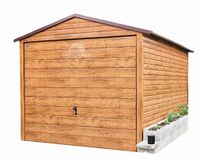 GARAŻ BLASZANY 3M X 6M POZIOM - DWUSPAD BRAMA UCHYLNA - 3X6 GB212