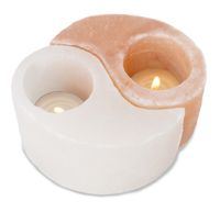 Świecznik solny naturalny Jin-Jang jonizator tealight
