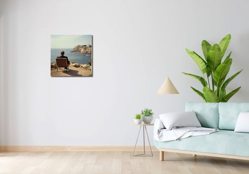 Obraz 50x50cm Samotna Nadmorska Konfrontacja na Arena.pl
