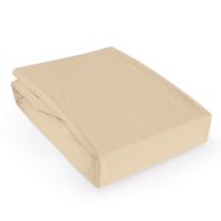 Ochraniacz 140x200 prześcieradło ochronne na materac z gumką beż 2w1