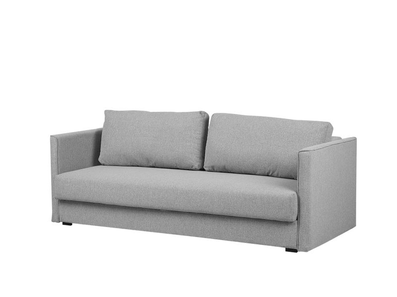 Sofa rozkładana jasnoszara EKSJO zdjęcie 5