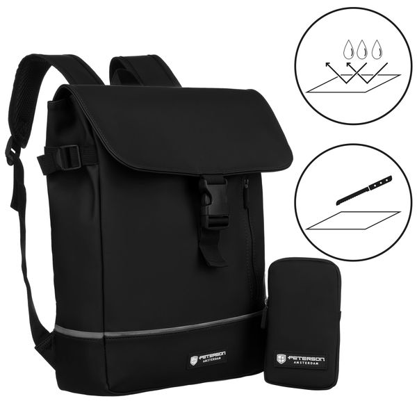 plecak peterson pu ptn eb97-6519 black zdjęcie 15