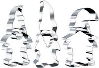 Zestaw Świątecznych Foremek do Ciastek 3 Sztuki Stal Nierdzewna 13,5cm