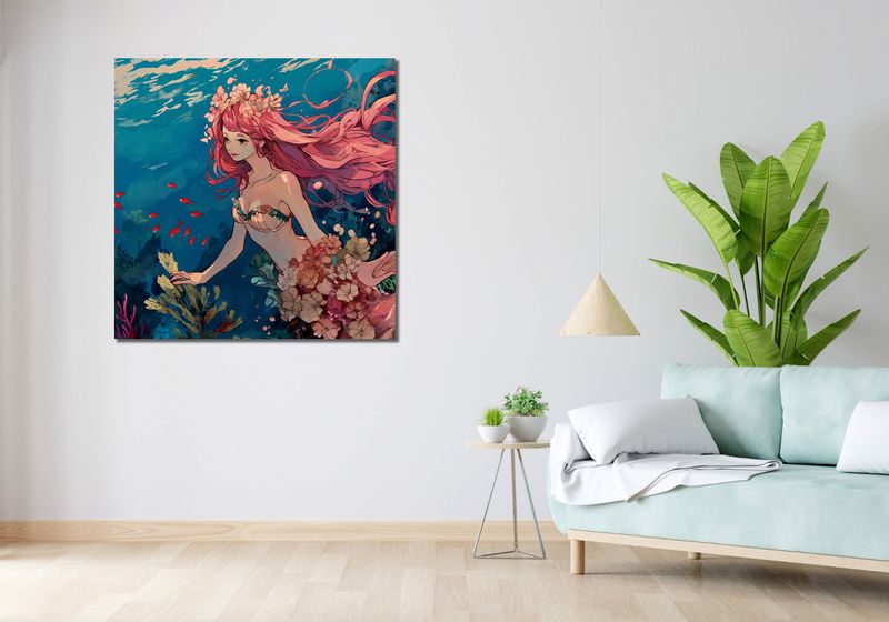 Obraz 100x100cm Nimfa Oceanu zdjęcie 2