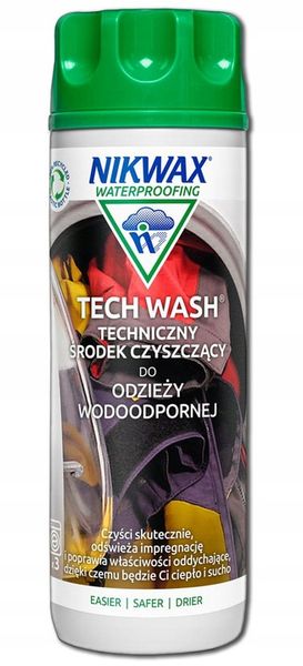 ZESTAW NIKWAX TECH WASH + IMPREGNAT SOFTSHELL PROOF DO PRANIA KURTEK zdjęcie 3