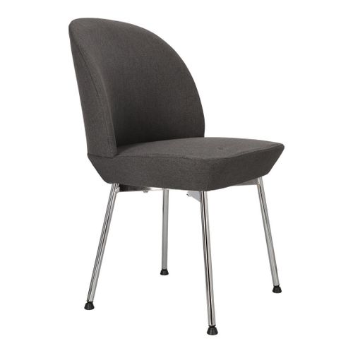 Krzesło Cloe szare ciemne/ chrom na Arena.pl