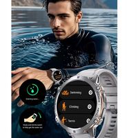 Smartwatch Męski z AI Bateria 100 Dni AMOLED Kompas Stylowy Zegarek Sport