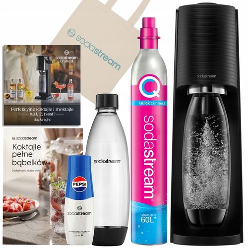 Sodastream Saturator Terra syrop Pepsi 440ml + 2x książka + torba na Arena.pl