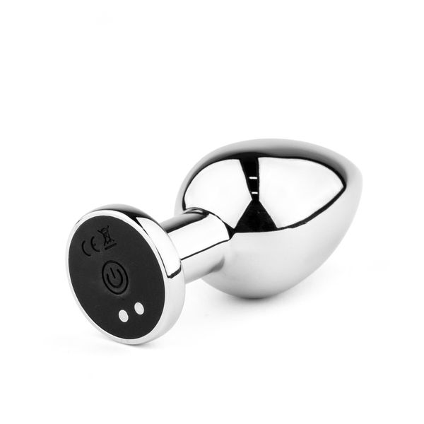 Metal Butt Plug L Vibrator Usb - Remote Control zdjęcie 4