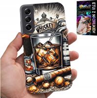 ETUI DO SAMSUNG GALAXY S21 - WHISKY CYGARO WZORY DLA MĘŻCZYZN PLECKI