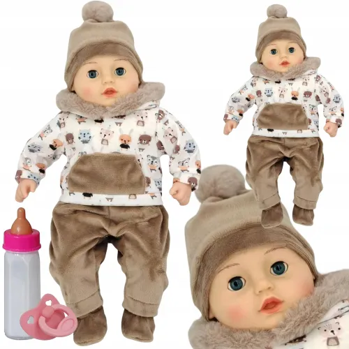 LALKA BOBAS MÓWI I ŚPIEWA PO POLSKU ZAMYKA OCZY 45CM+SMOCZEK+BUTELKA_751 na Arena.pl