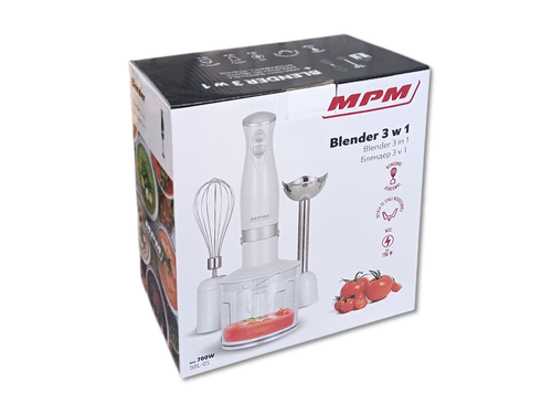 Blender ręczny 3w1 - MPM 700W - Biały na Arena.pl