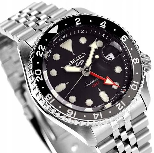 ZEGAREK MĘSKI SEIKO 5 SPORTS SSK001K1 GMT AUTOMAT WR100 + BOX na Arena.pl