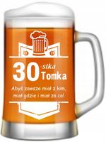 PREZENT na urodziny KUFEL do piwa 18 30 40 50 60