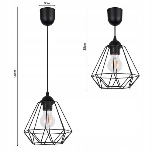 LAMPA SUFITOWA WISZĄCA W STYLU LOFT E27 na Arena.pl