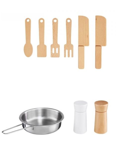 Kuchnia drewniana dla dzieci Retro + przybory kuchenna zdjęcie 10