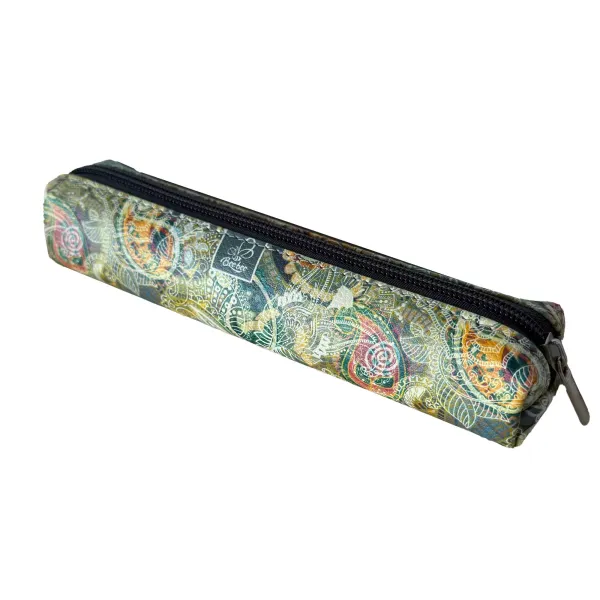 Piórnik mini prostokąt Paisley Gold zdjęcie 1